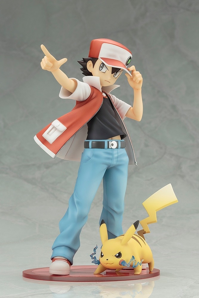 Legendary Pokémon Trainer Red Is First Up in Kotobukiya's Series of Pokémon Figures!