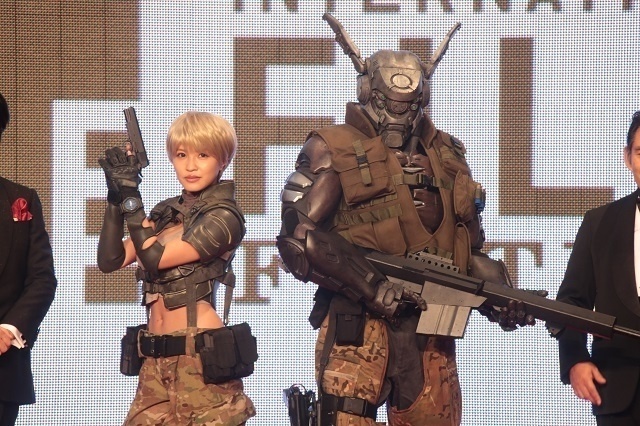 Deunan and Briareos from CG Anime *Appleseed Alpha* Appear on Red Carpet at Tokyo International Film Festival