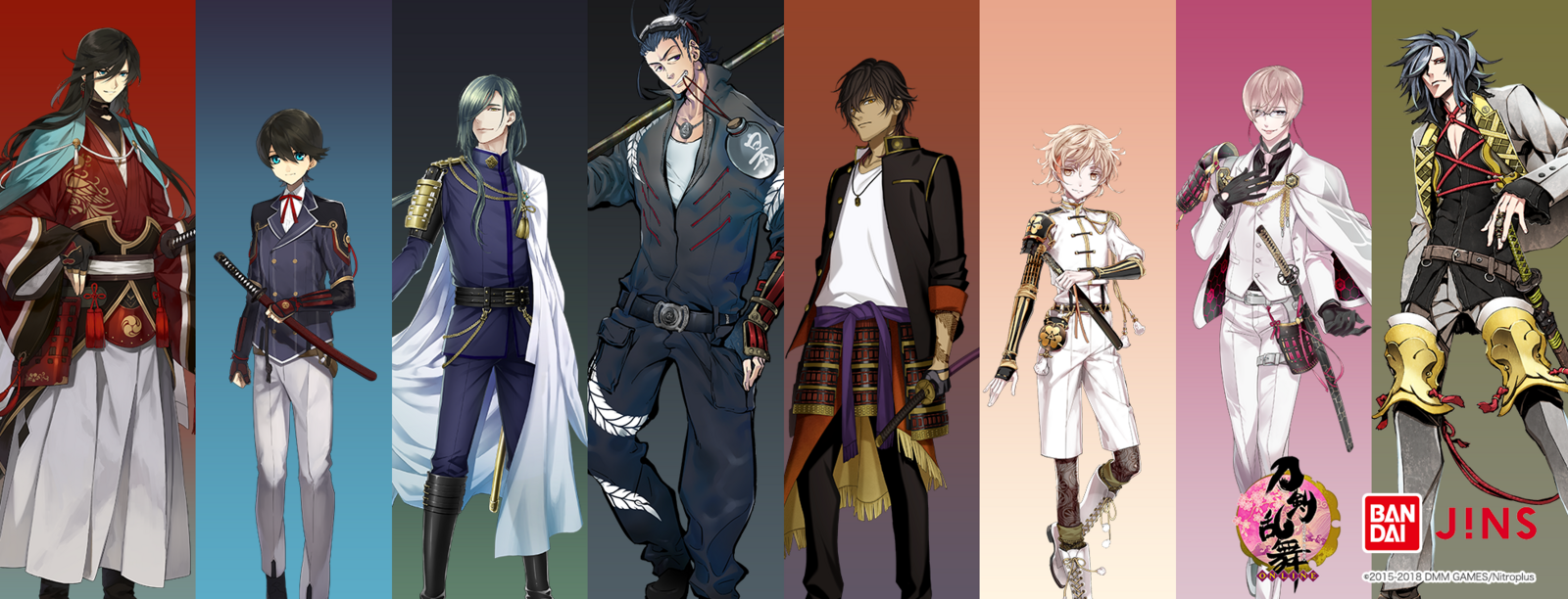 Touken Ranbu × Bandai × JINS Glasses Collab Vol. 2 Now Up for Pre-Order 0