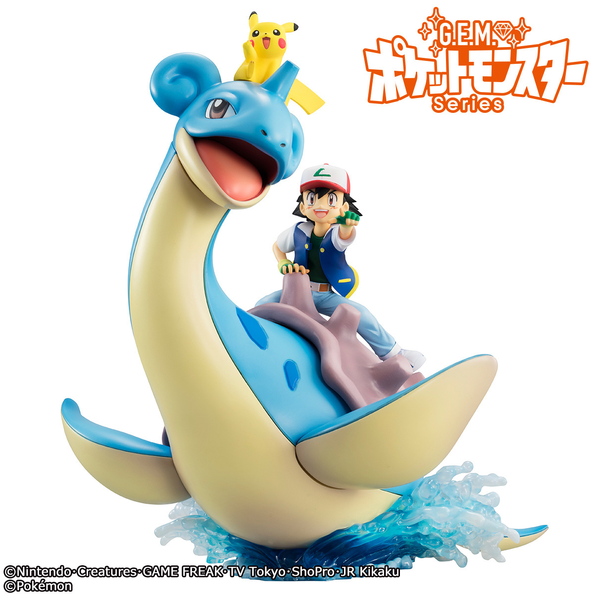 Ash and Pikachu Journey With Lapras in New G.E.M Figure!