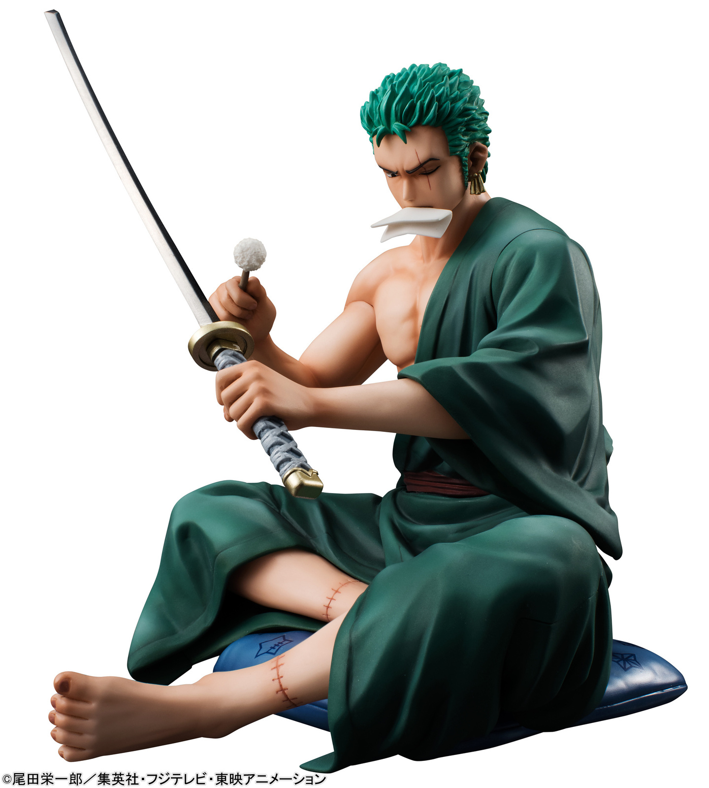 Pirate Hunter Zoro from One Piece Has a Moment with His Sword for This Seated P.O.P. Figure! 3