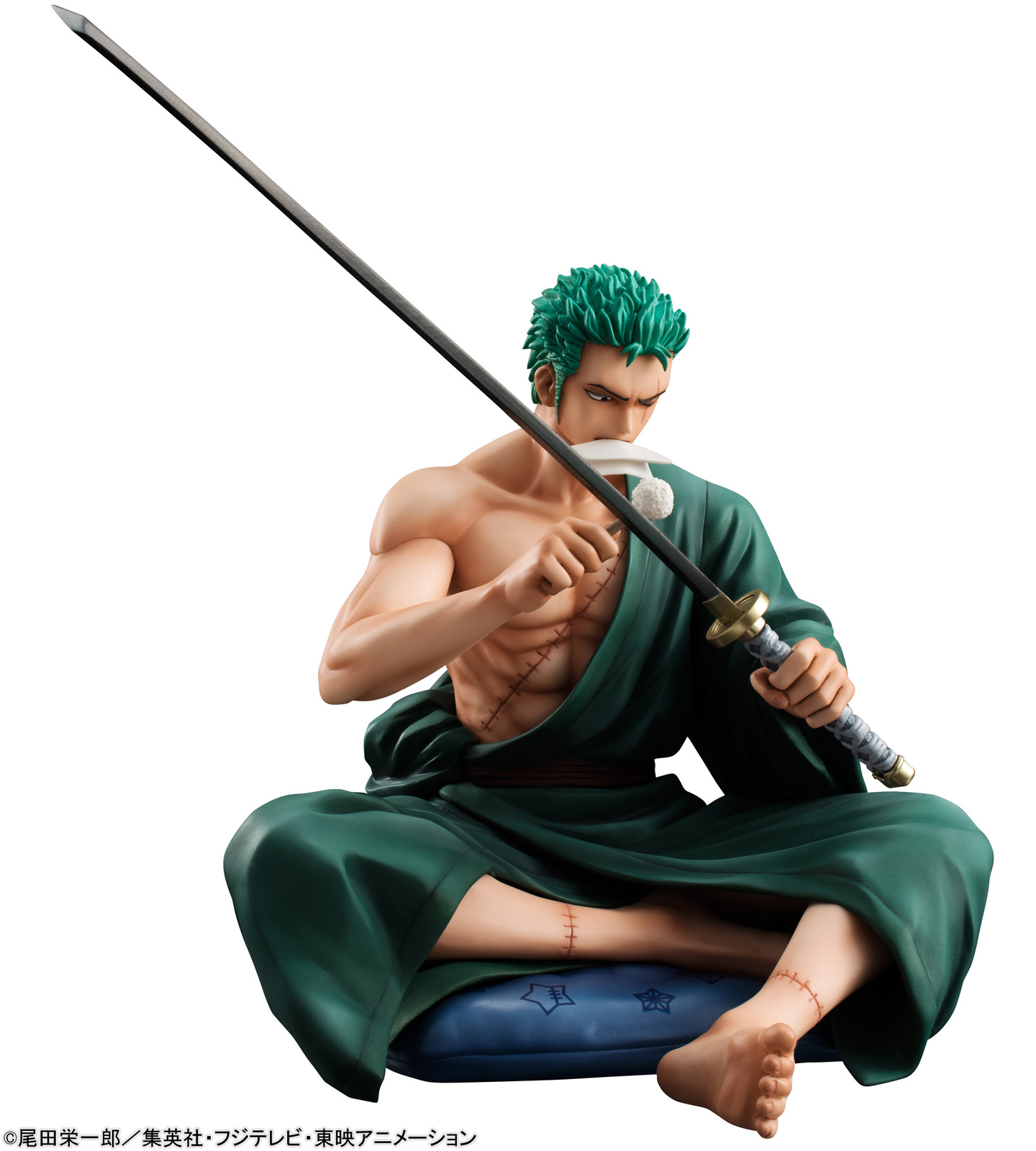 Pirate Hunter Zoro from One Piece Has a Moment with His Sword for This Seated P.O.P. Figure! 1