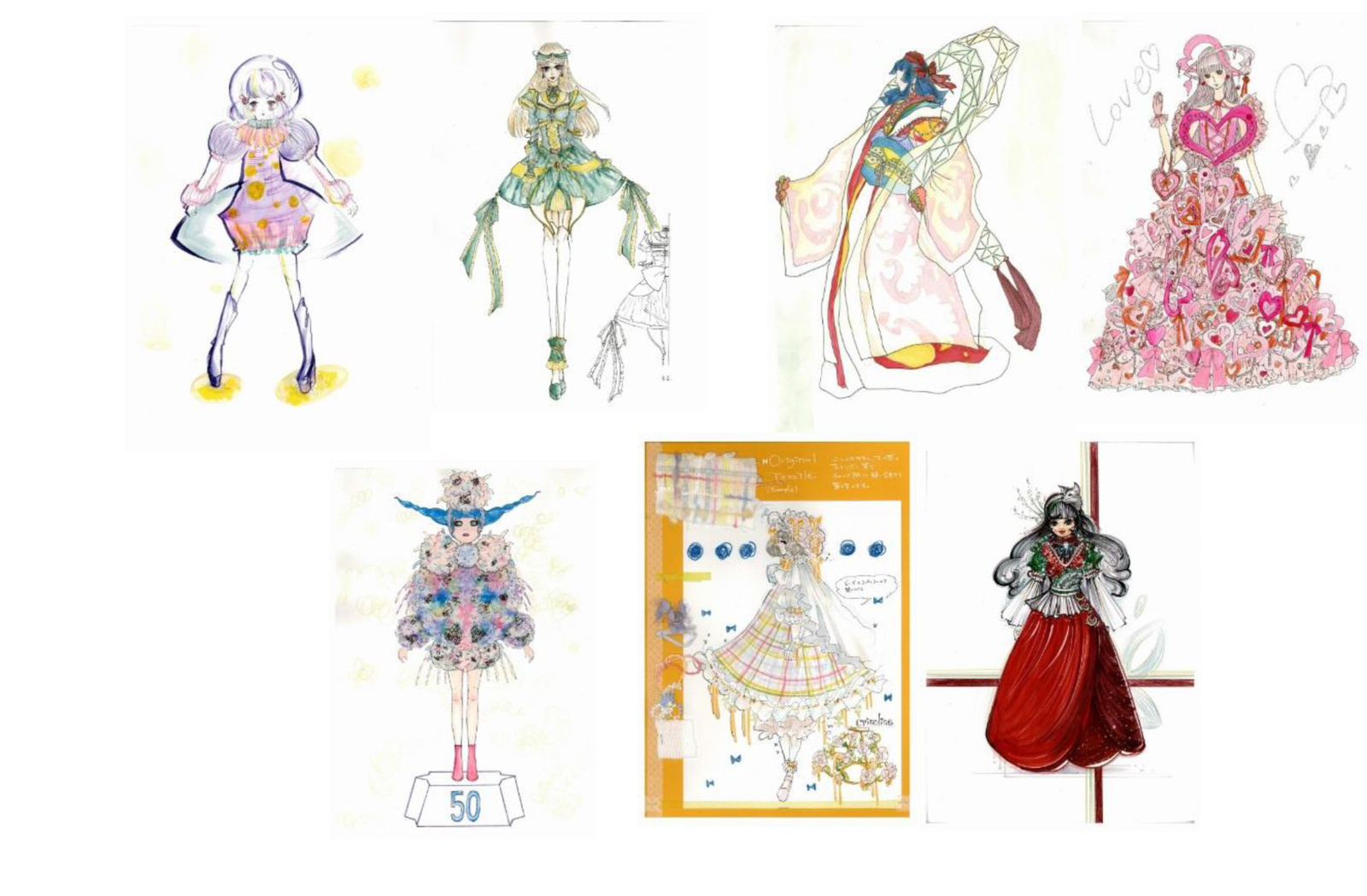 Bunka Fashion College: sketches of the winning works 8