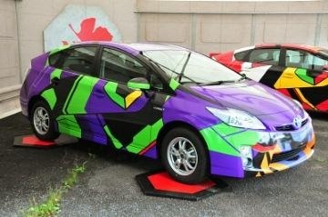 Evangelion and Miku-themed Cars Appear at D1 Grand Prix!