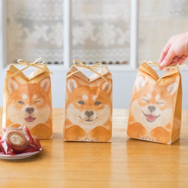 Cutest Packaging Ever -  Perky-Eared Shiba Inu Gift Bags!