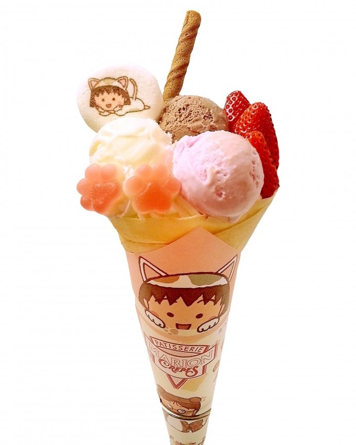 Get Your Paws on the First Ever Chibi Maruko-Nyan Collaboration Sweets, Available at Marion Crepes and Totti Candy Factory in Harajuku!