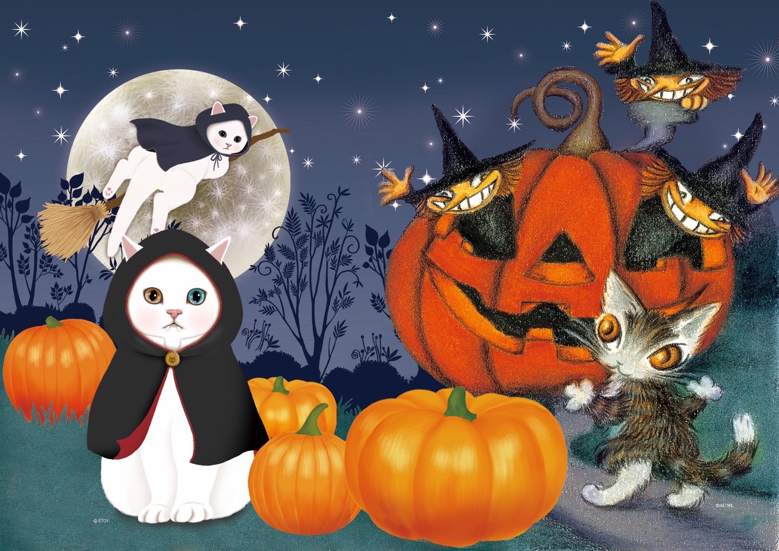 Halloween-Themed Cafe Collabation Featuring Kitty Characters Dayan and Choo Choo Ends Oct. 31!