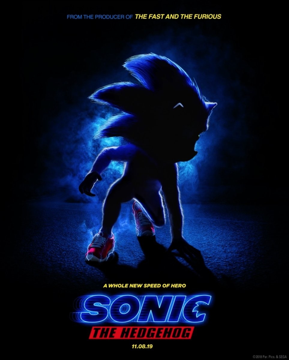 Hollywood's Live Action Sonic Speeds into New Poster!