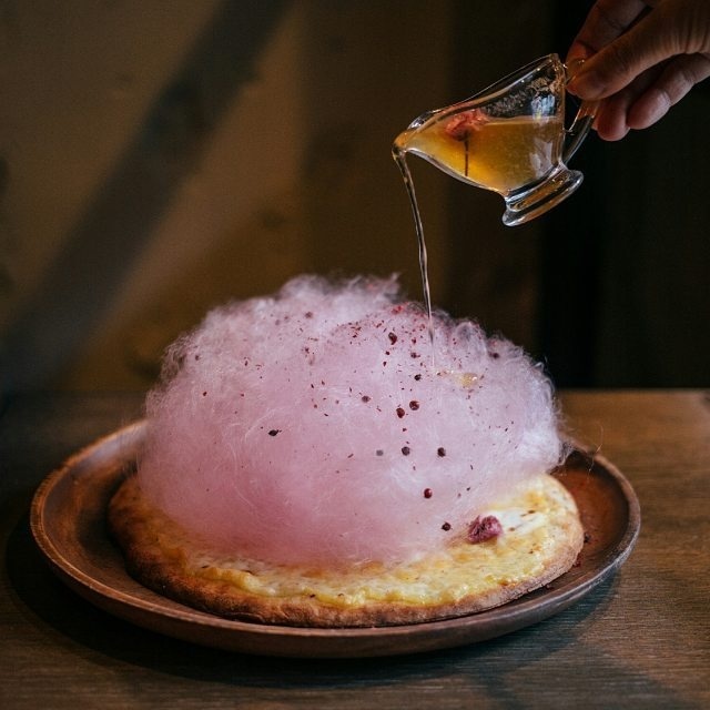 Celebrate the Cherry Blossoms with Sakura Cotton Candy Pizza!