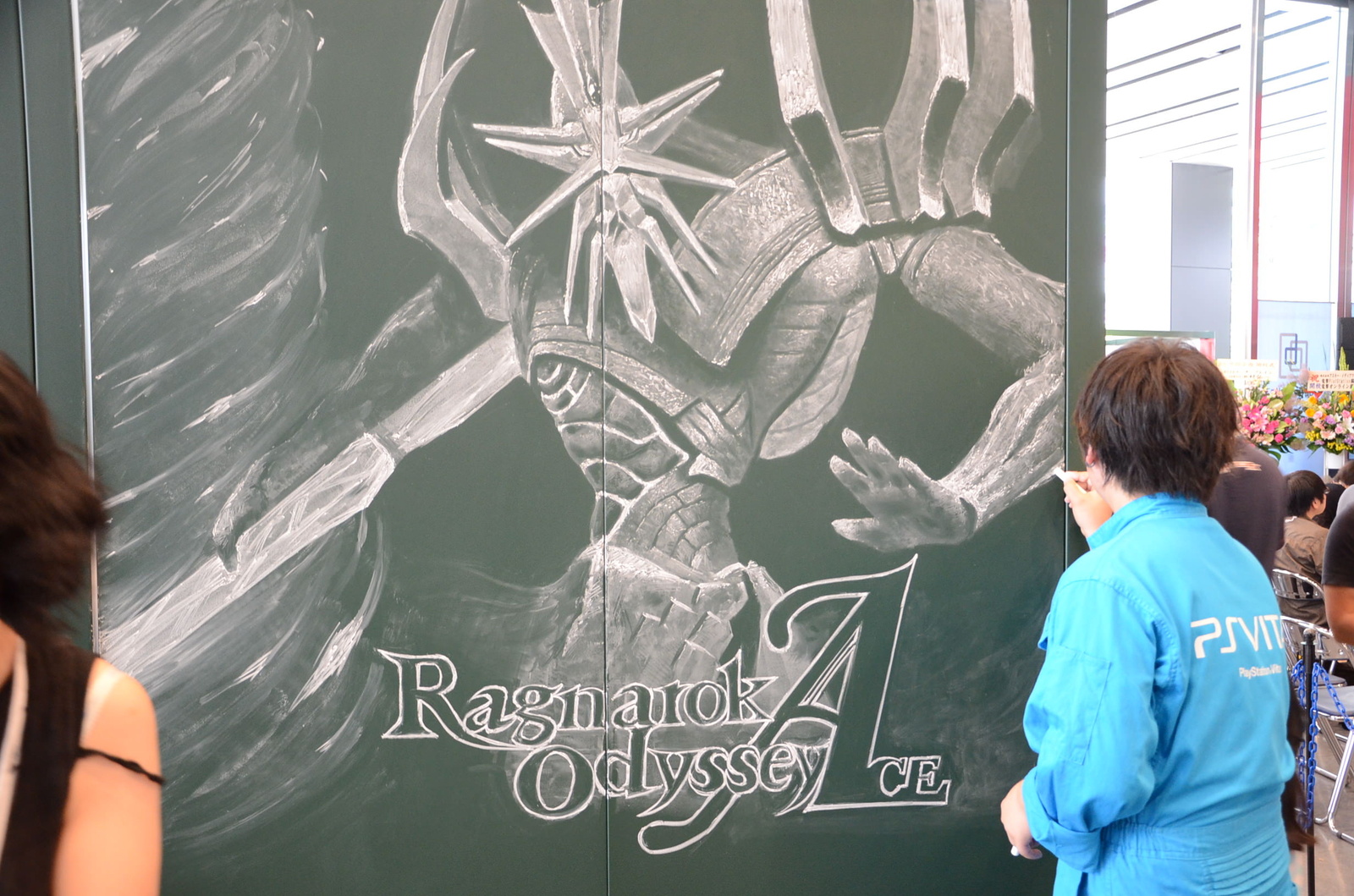 “Ragnarok Odyssey Ace” chalk drawing 7