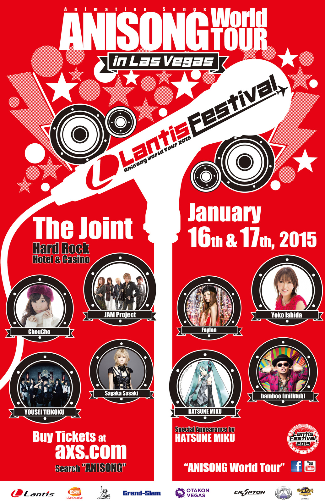 Lantis Festival in Las Vegas Adds Special Appearance by Hatsune Miku; Virtual Singer Hatsune Miku to Join Anime Song Festival for Live Performance! 0