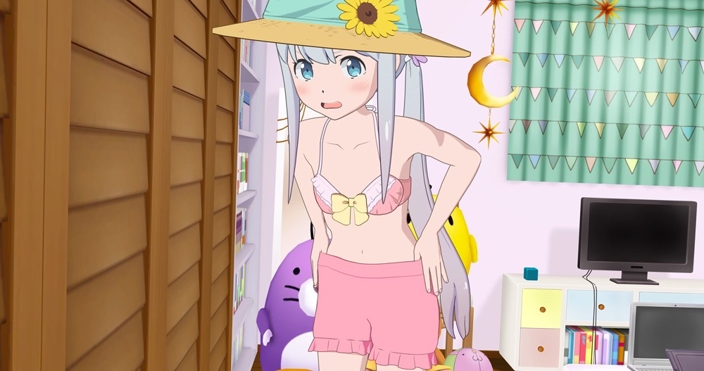 Wake Up to a Swimsuit-Clad Sagiri with Eromanga Sensei VR Game!