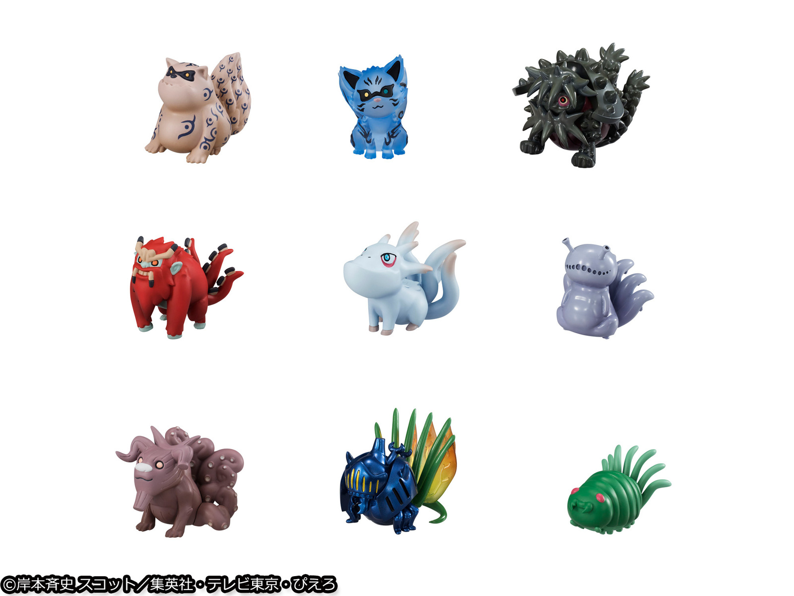 Naruto Uzumaki and the 9 Tailed Beasts Recreated as Cute Chibi Figures! 4