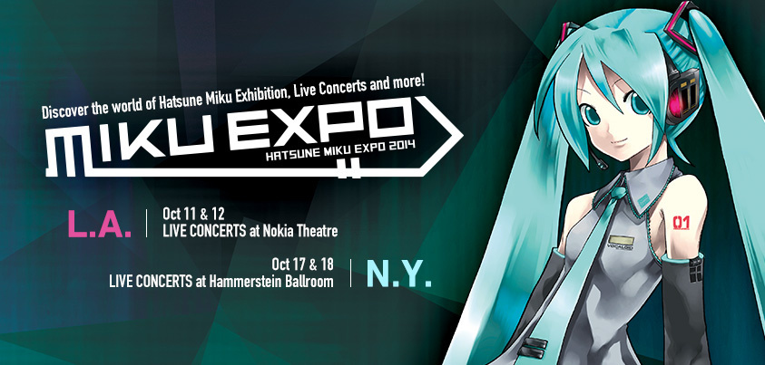 Hatsune Miku Expo to Be Held in the US! NY & LA Fans Rejoice!