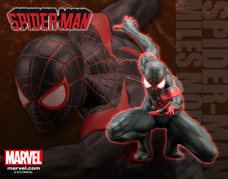 Miles Morales Leaps into Kotobukiya’s Spider-Man Hall of Fame Series In His Very First Japanese Figure!