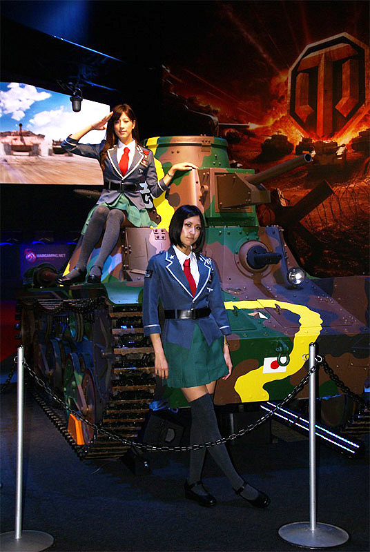 TGS 2013: The Wargaming Japan Booth Included a *Girls und Panzer* Collaboration!