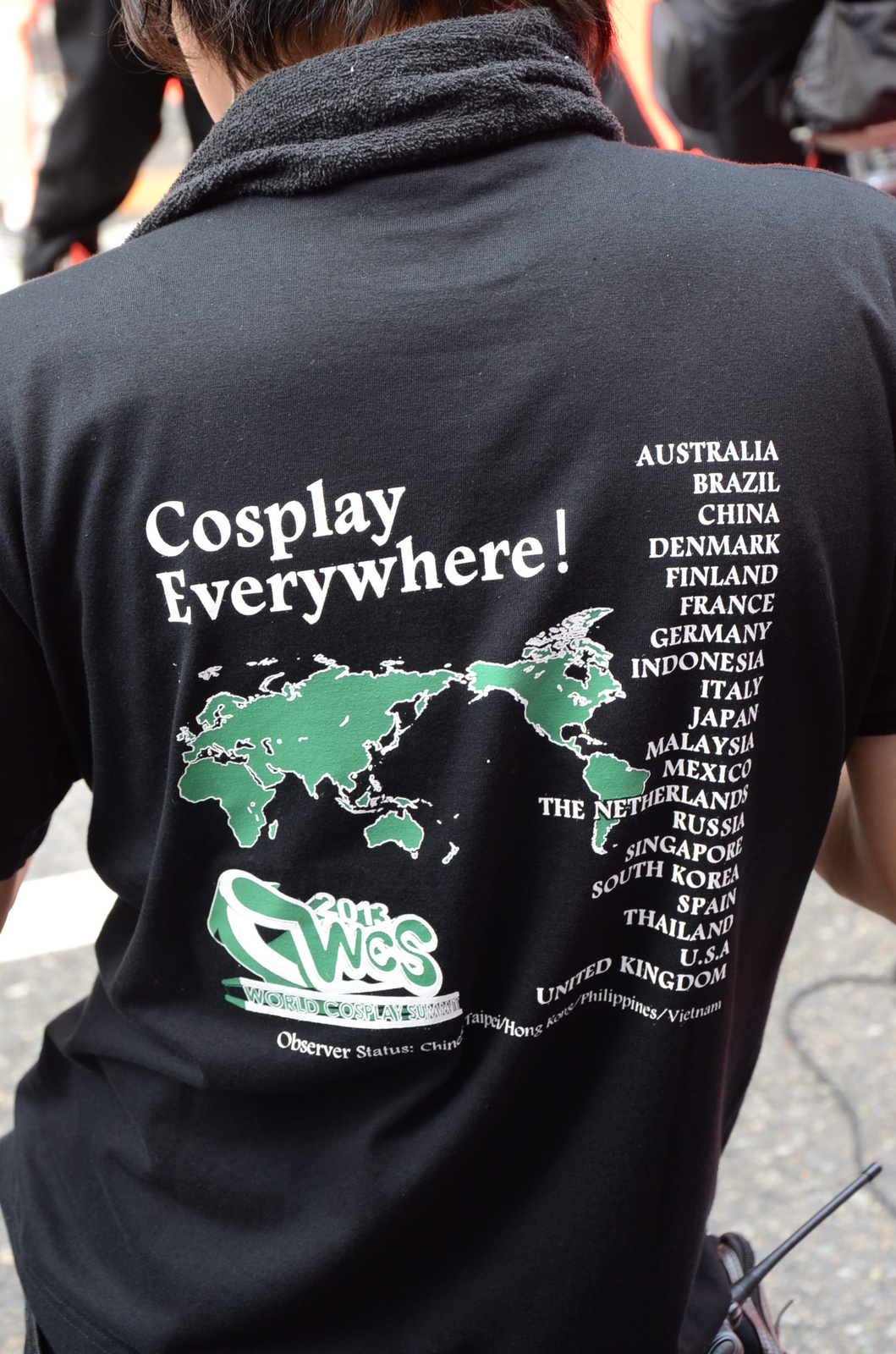 The staff had the 20 participating nations on the backs of their shirts. 26