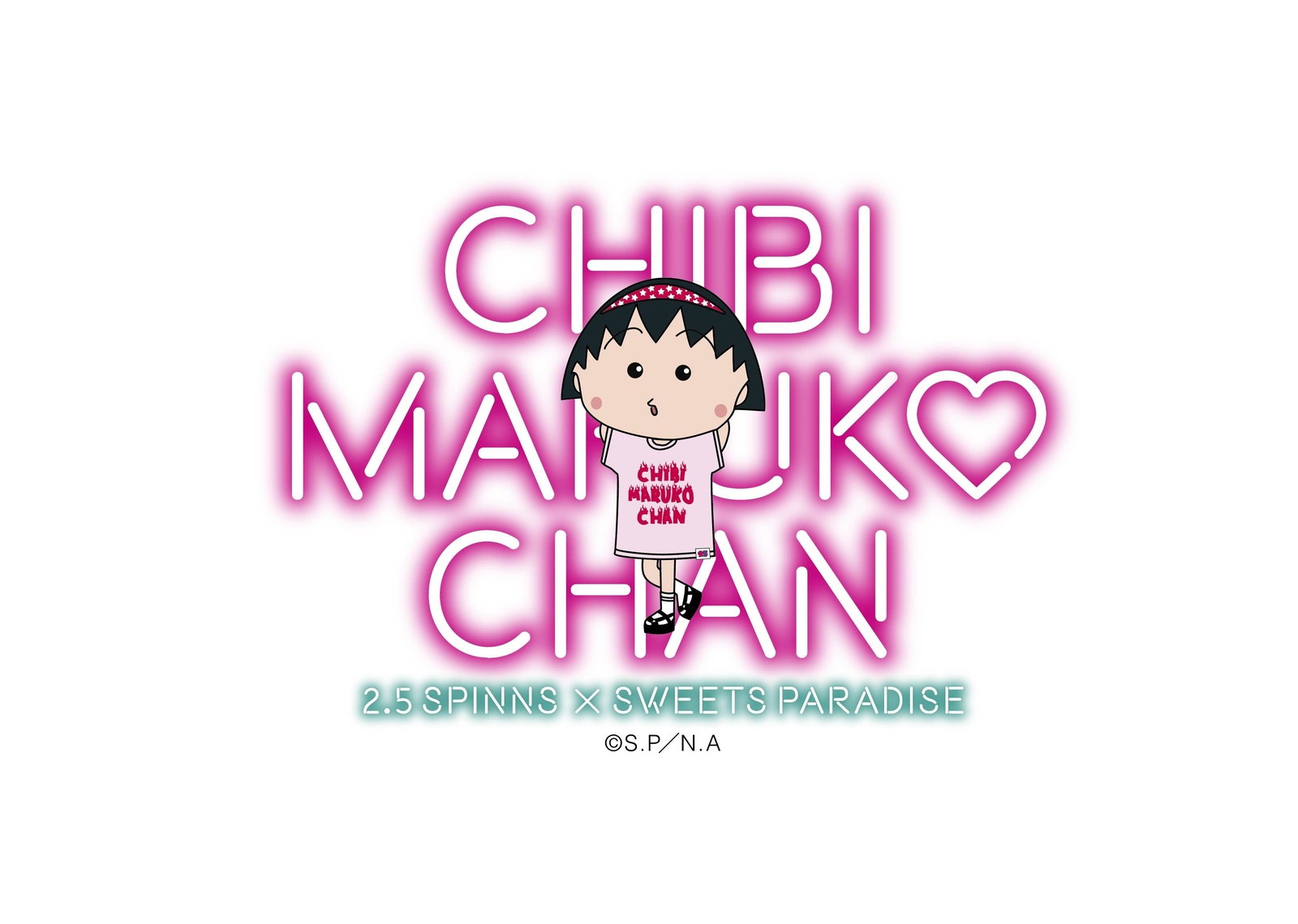 Chibi Maruko-chan 30th Anniversary Commemorative 2.5 SPINNS CAFÉ x Sweets Paradise Collaborative Cafe Opens in Harajuku!