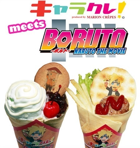 Naruto, Boruto, and Others on Crepes for a Limited Time! Inside, Sakura Denbu in Hamburger!?