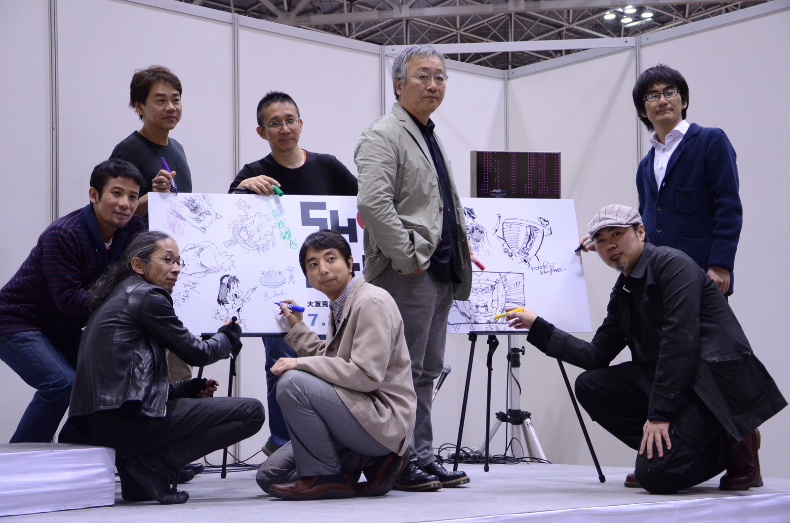 At the end of the event, each member signed a board. 1