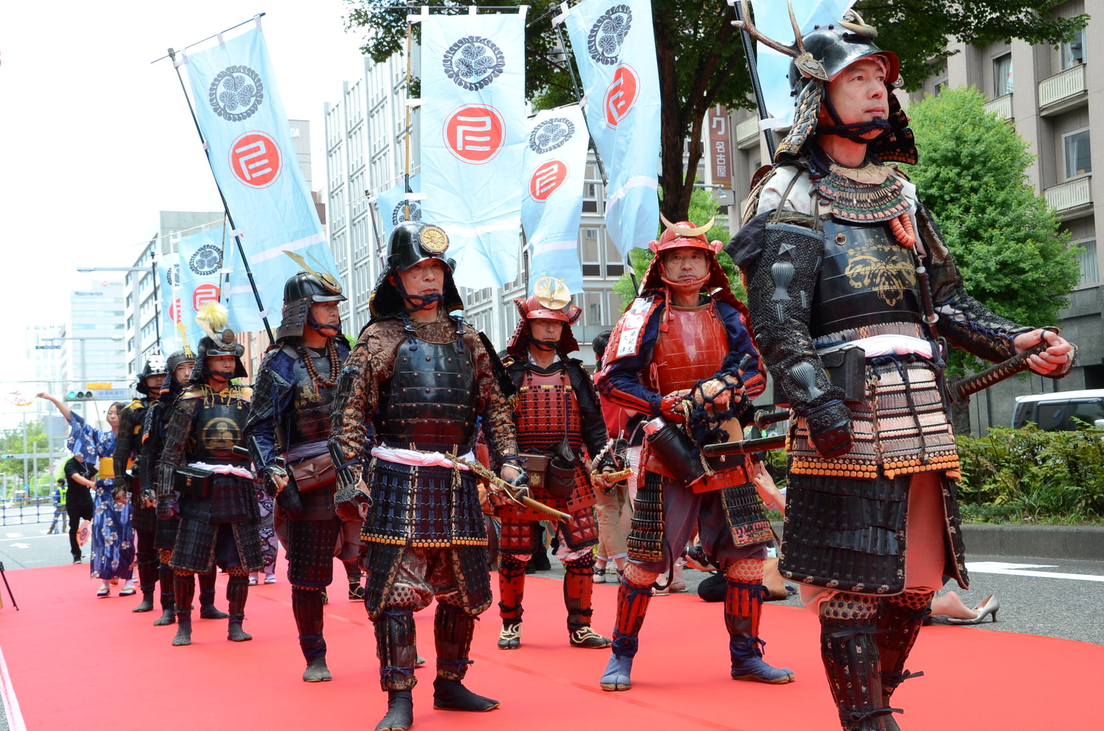 The festivities started on Aug. 3 with a parade of marching samurai. 0
