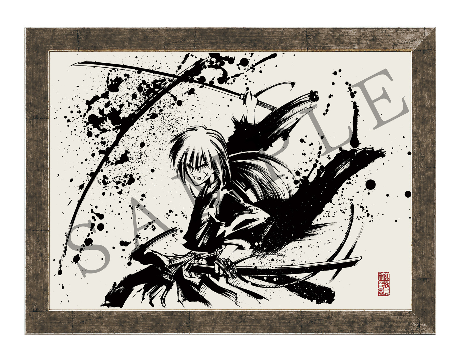 Pre-orders open for Intense Sumi-e Paintings Featuring Powerful Rurouni Kenshin Characters! 1
