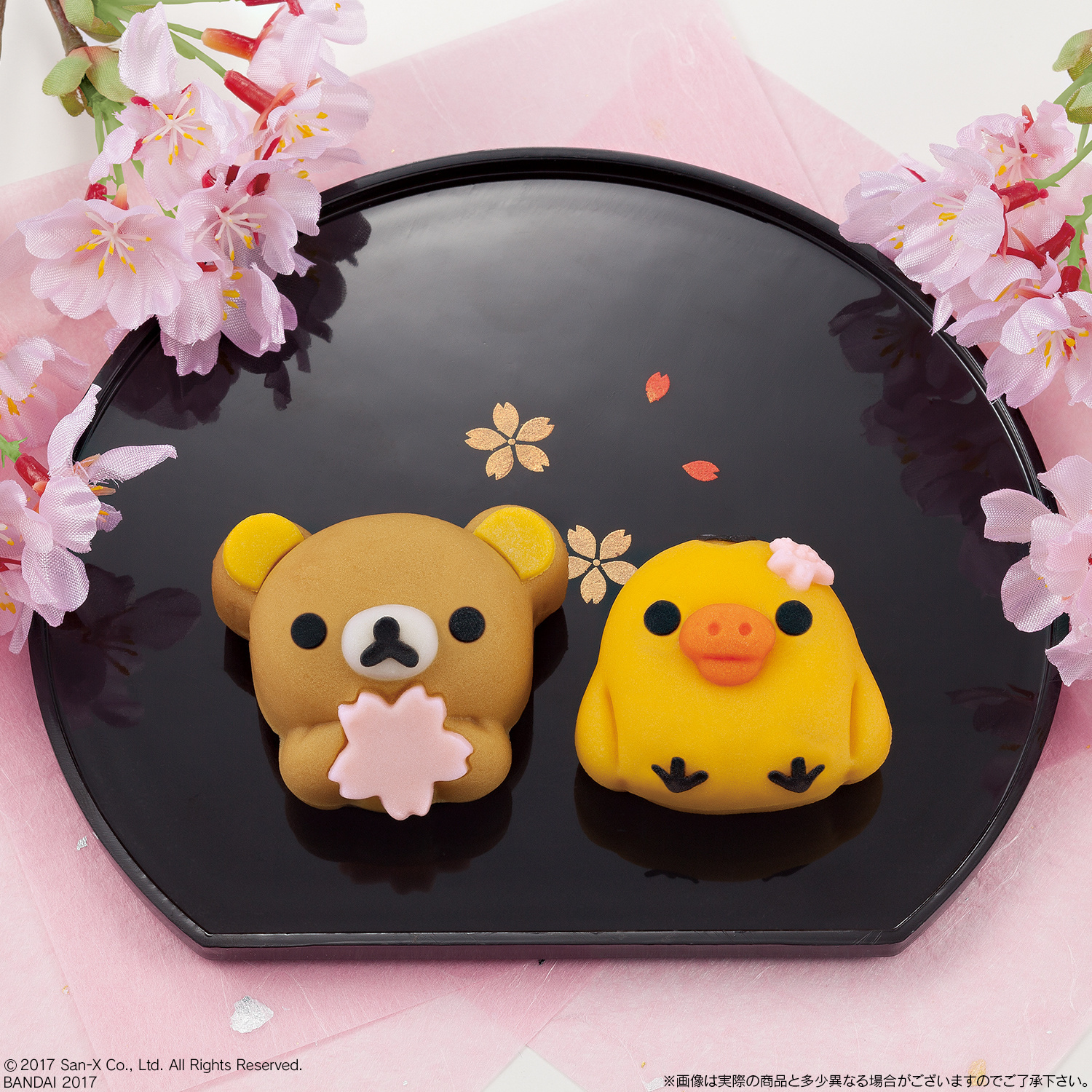 Japanese Sweets Starring Rilakkuma & Kiiroitori with Cherry Blossoms!
