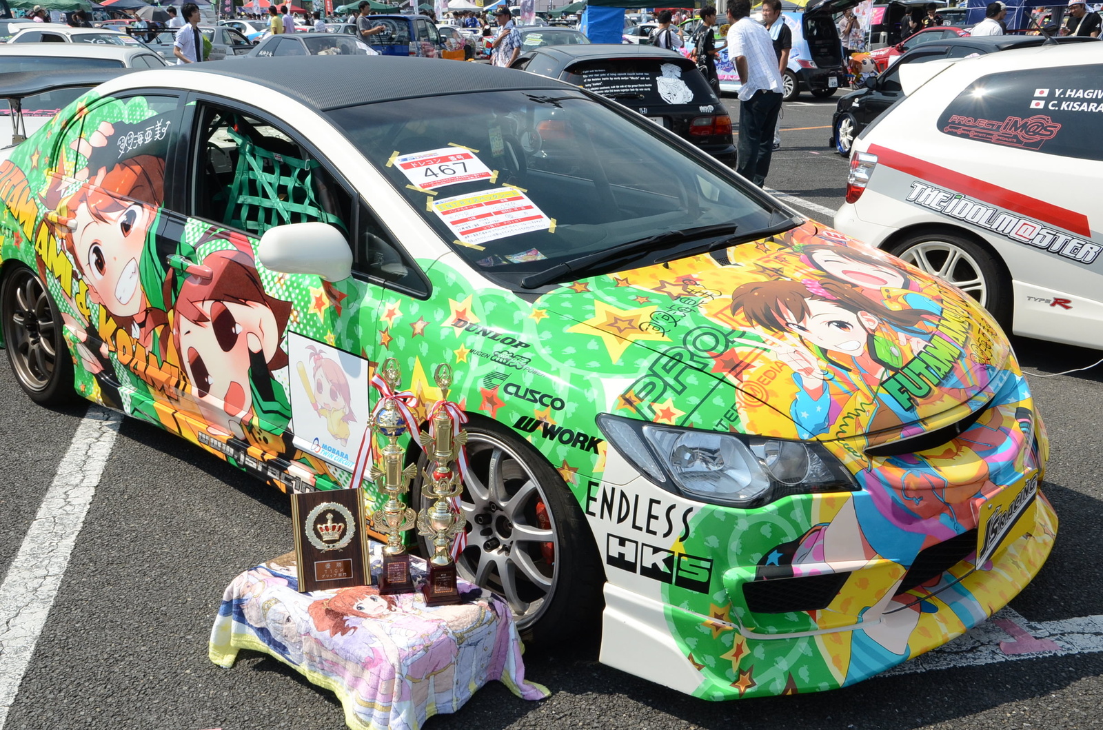 “Mai Waifu” on Cars?! More than 1,000 Cars on Display at Itasha Festival Ita G Festa 22