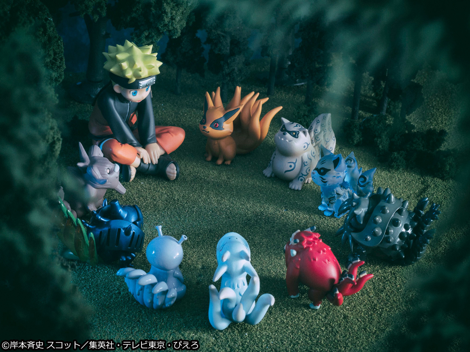 Naruto Uzumaki and the 9 Tailed Beasts Recreated as Cute Chibi Figures! 3