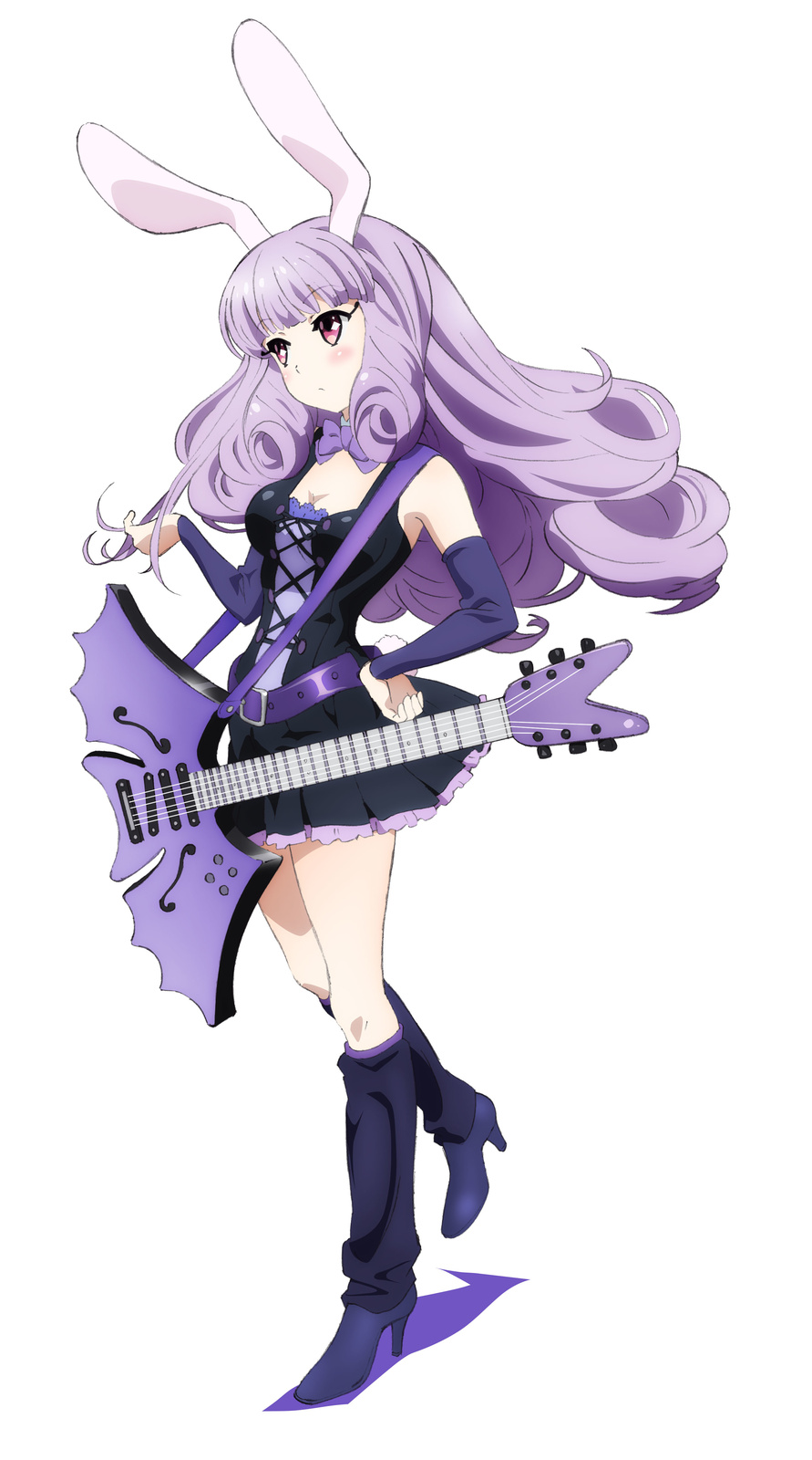 **Chuchu**, a vocalist and guitarist in Plasmagica. She’s rigid honor student type who has a commanding presence in the band that others follow. Her favorite guitar is the Antique Batman. 8