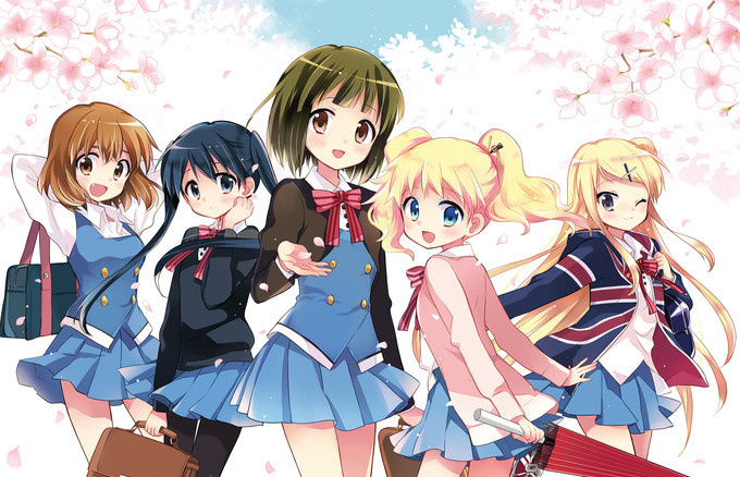 Gigantic Posters for “Kiniro Mosaic” and “Love Lab” Appear on Houbunsha’s Building!