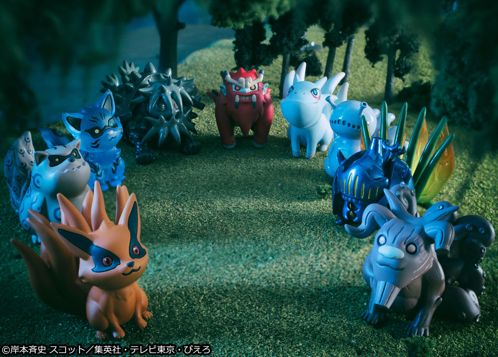 Naruto Uzumaki and the 9 Tailed Beasts Recreated as Cute Chibi Figures! 2