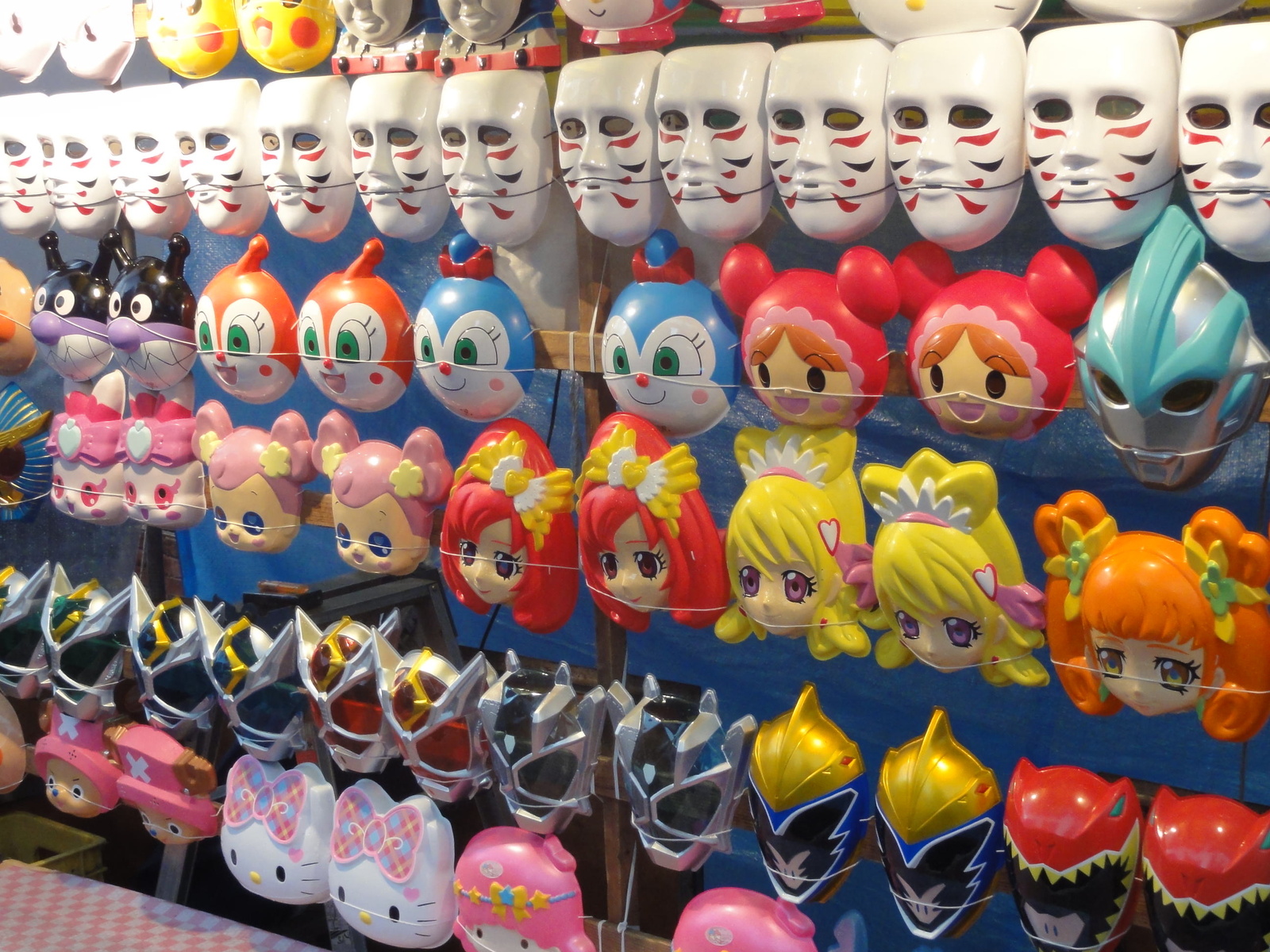 Colorful masks are an integral item for festivals. 5