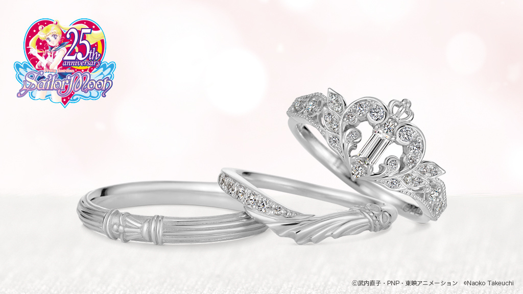 Get Married in the Name of the Moon With Sailor Moon Bridal Rings!