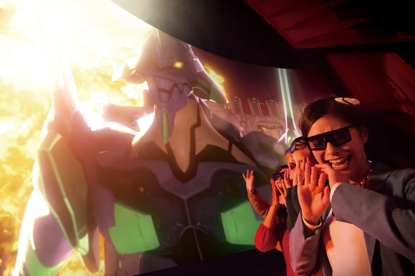  *Evangelion: The Real 4-D* makes use of an original story. 21