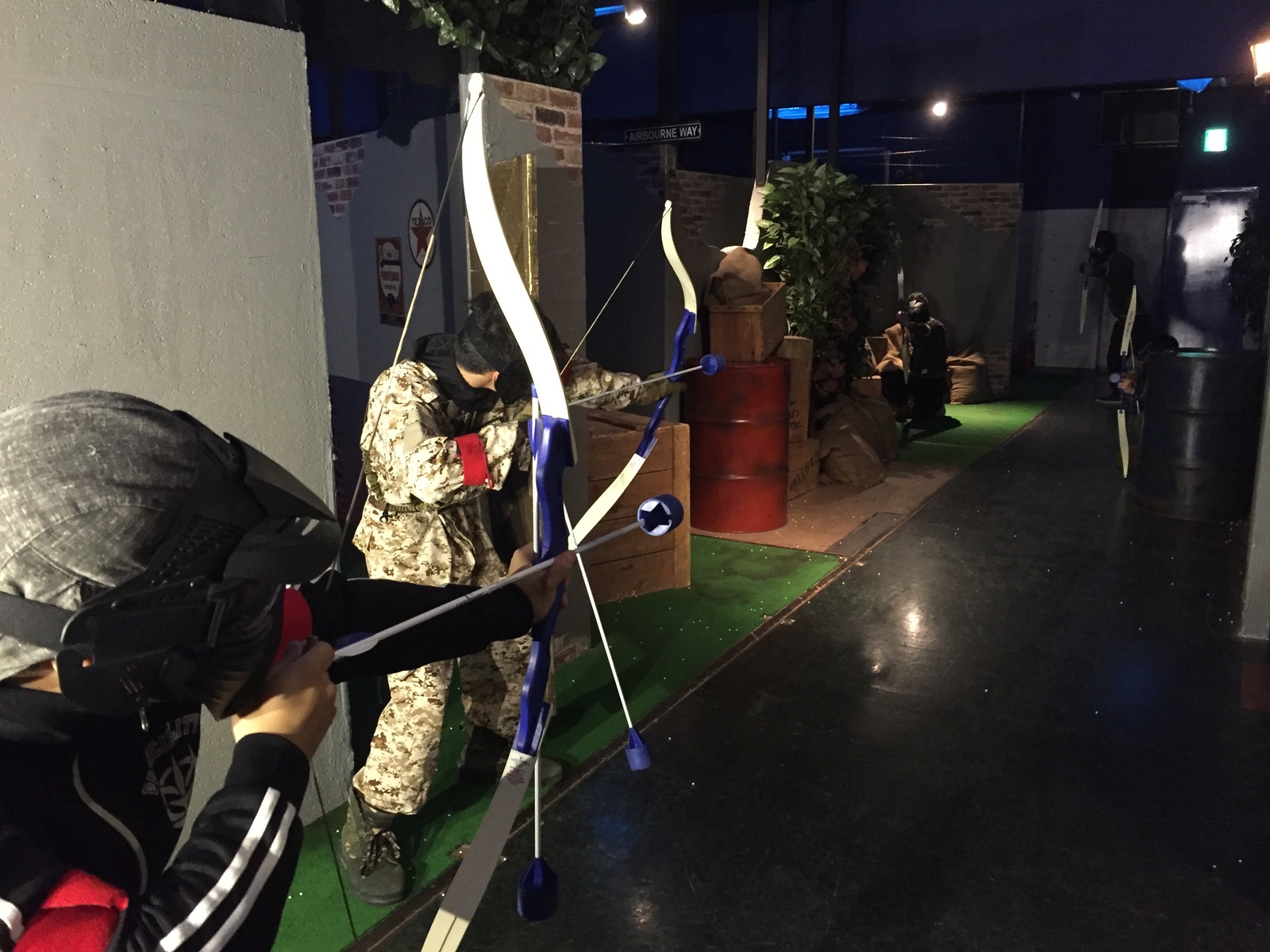 Safe Archery at CROSPO: Fight at the Indoor Survival Game Field Battle Spot! 0