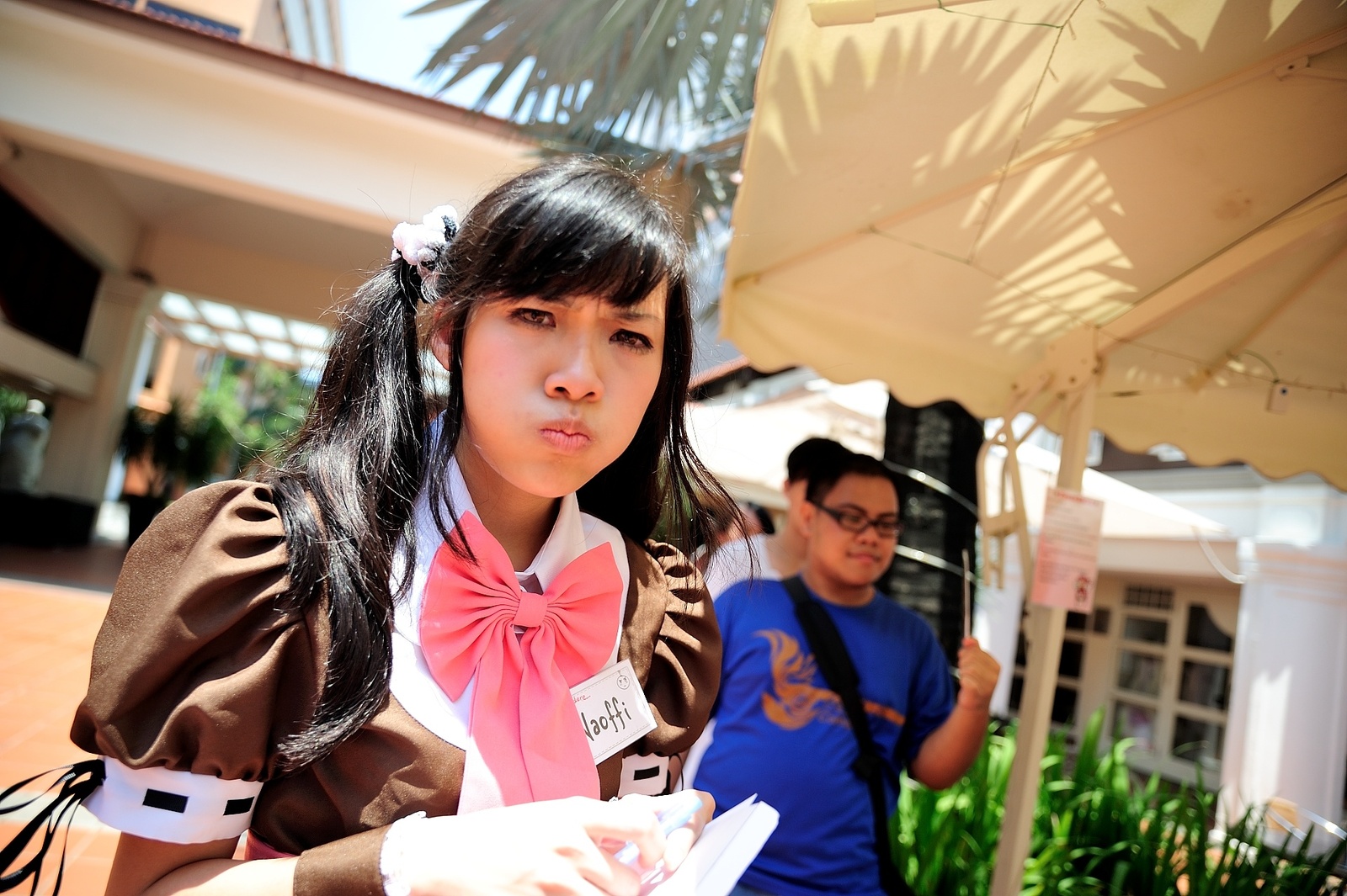 This cute maid is Naoffi! We were very happy to have a chance to talk with her! 0