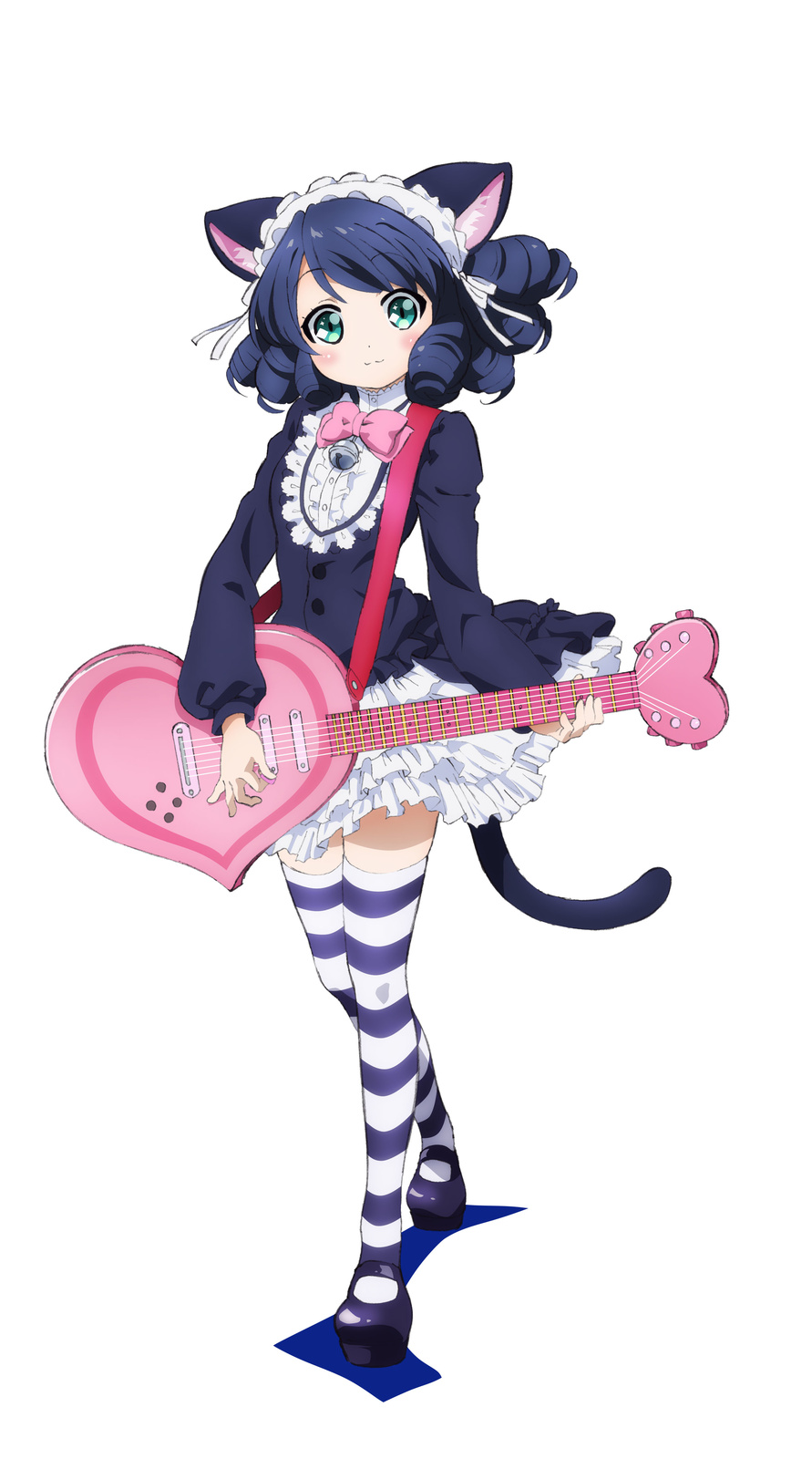**Cyan**, the protagonist. She’s the vocalist and guitarist of Plasmagica. Her favorite guitar is the heart-shaped guitar Strawberry Heart that is rumored to be a legendary instrument. 7