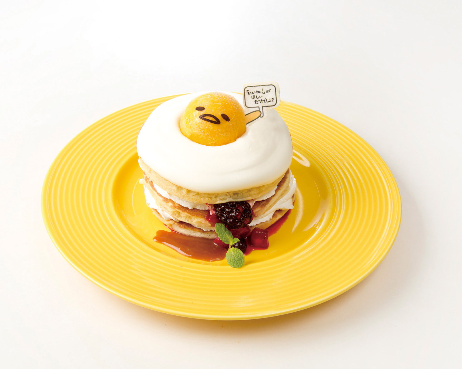 Greedy Gudetama! Fruit-Filled Gude-Sunny-Side-Up Pancakes (only available at the Ikebukuro store) 2