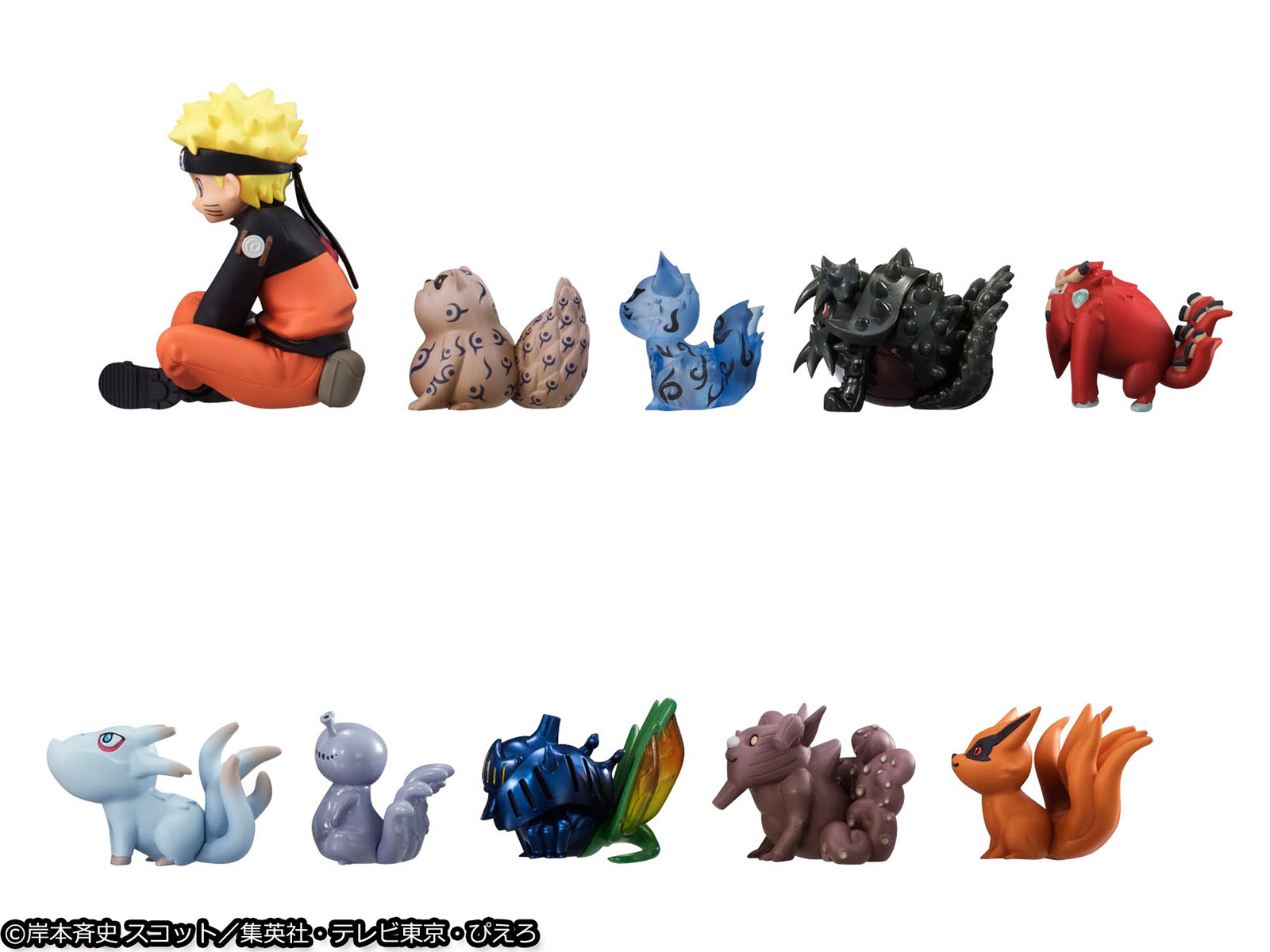 Naruto Uzumaki and the 9 Tailed Beasts Recreated as Cute Chibi Figures! 6