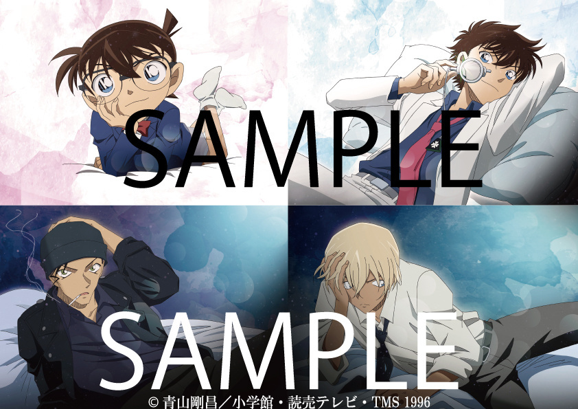 TMS Shop Opening Limited Pre-Orders for 20th Anniversary Commemorative Detective Conan Goods Featuring Illustrations of Conan, Kaito Kid, Tooru & Akai!