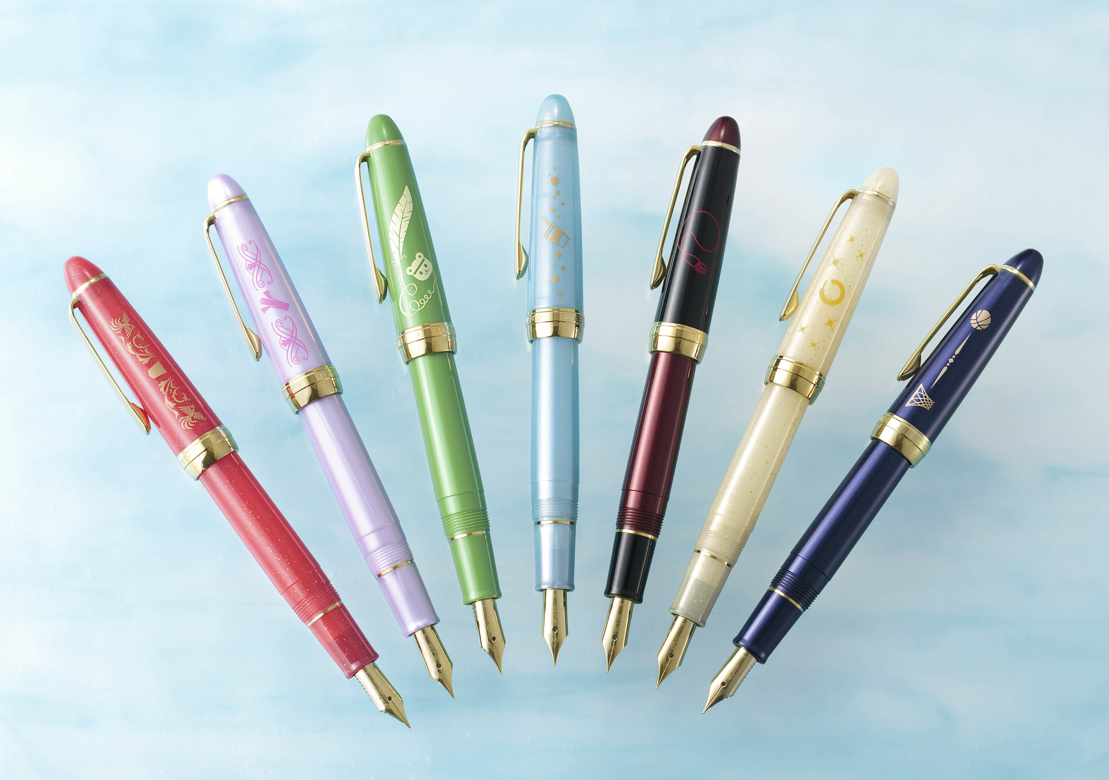 Seven High Quality Kuroko's Basketball x Sailor Fountain Pen Sets with Deluxe Ink Being Produced! 1