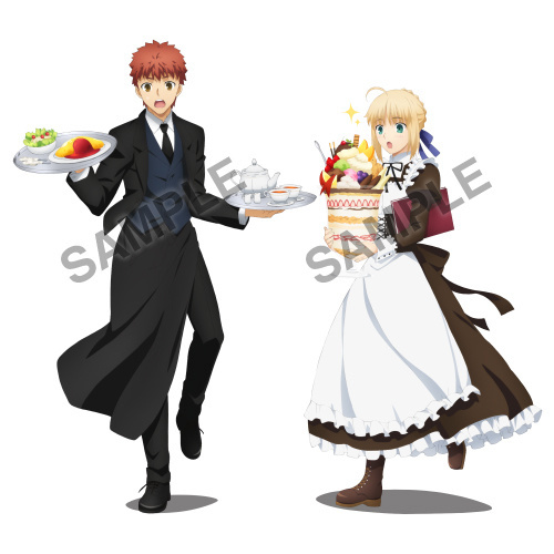 Meet Maid Saber & Butler Shiro at Fate/stay night × animate Cafe!