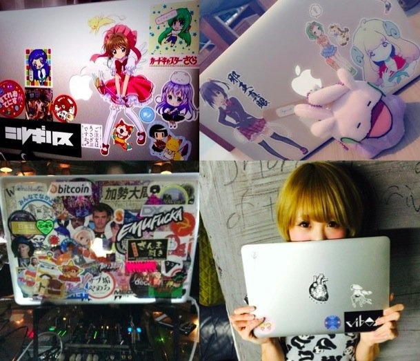 No More Naked Laptops! No More Naked Laptops! Expose Your Otaku Soul With Stickers