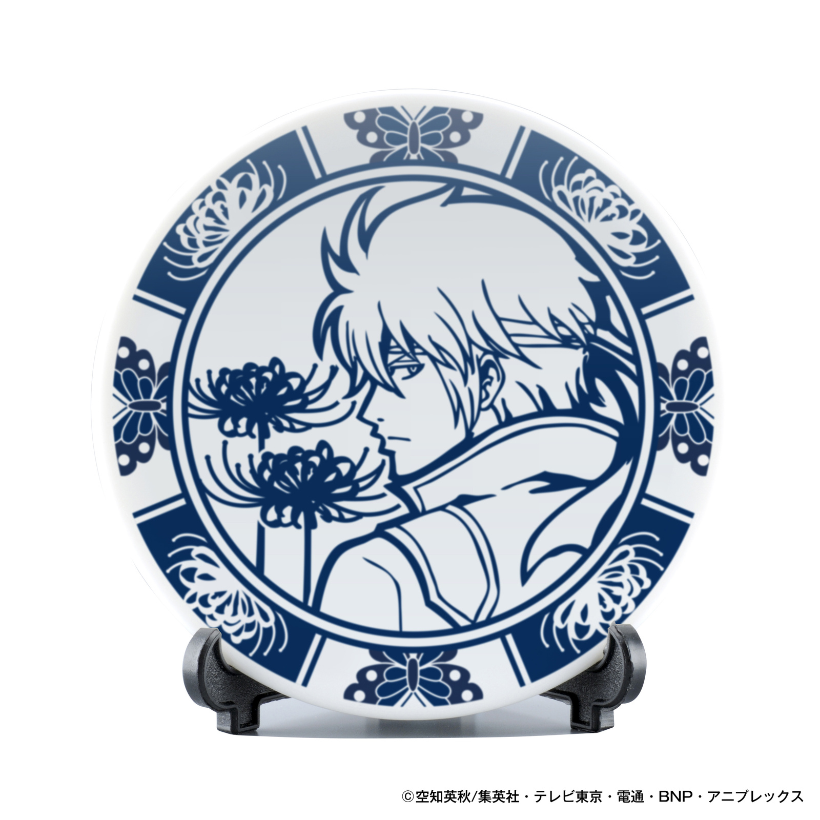 Gintama Joui Four Seasons Mino Ware Mamezara Small Plate Set (Shinsuke Takasugi) 4