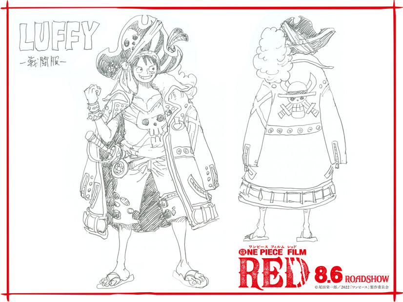 One Piece Film: Red Unveils Battle Outfits Designed by Eiichiro Oda!