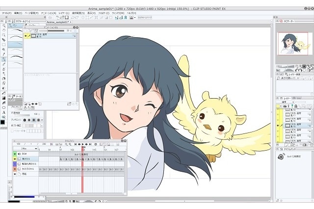 Create Anime in Clip Studio Paint; Functions Added to Give Illustrations Movement