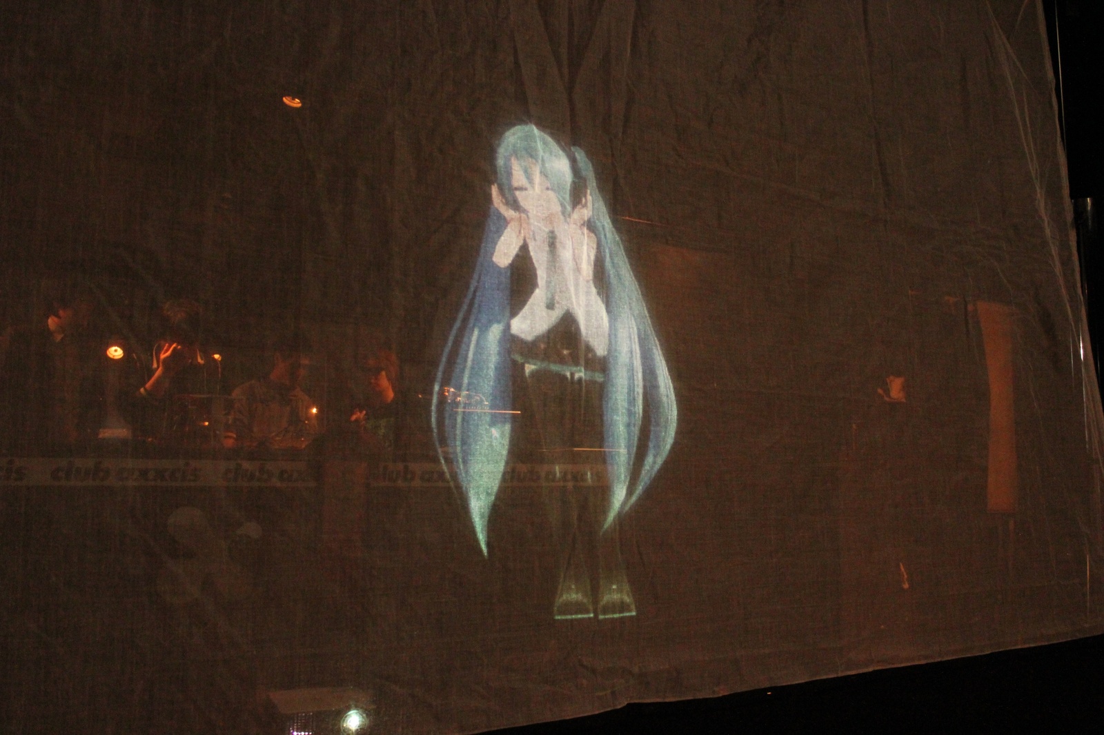 Projection screen for Hatsune Miku 3