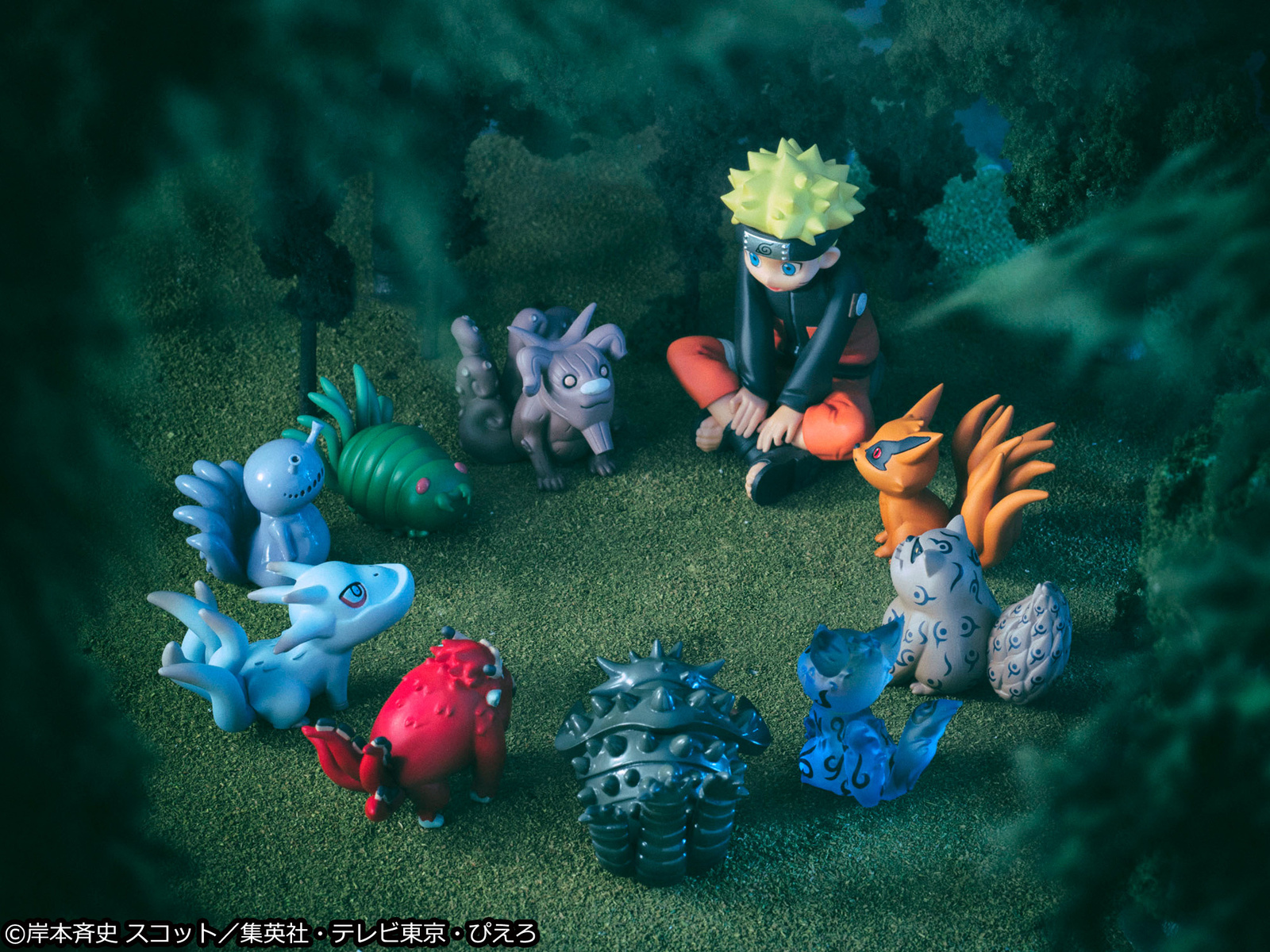 Naruto Uzumaki and the 9 Tailed Beasts Recreated as Cute Chibi Figures! 0