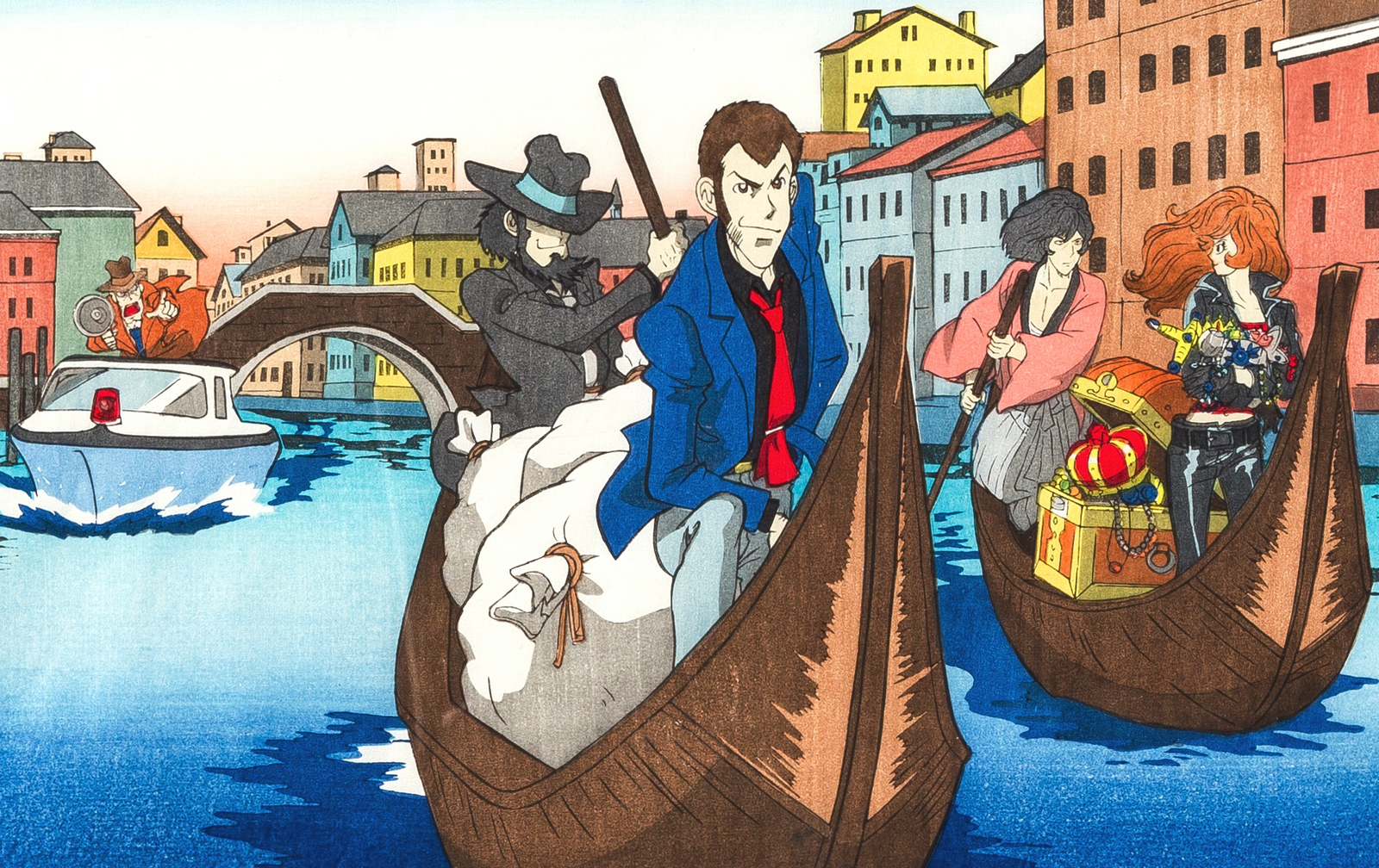 Lupin the Third Ukiyo-e Woodblock Prints:  Available Overseas Through Tokyo Otaku Mode